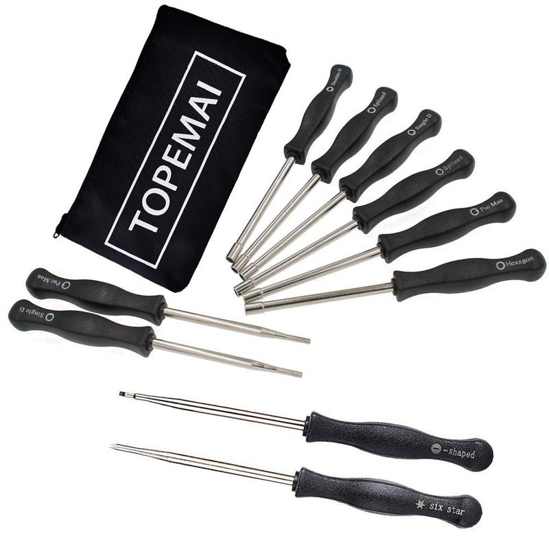 TOPEMAI 10 Pcs Carburetor Adjustment Tool Kit for Common 2 Cycle Small Engine, Carb Adjusting Tool, Carburetor Adjuster Tool for Echo Poulan Homelite String Trimmer - Image 4